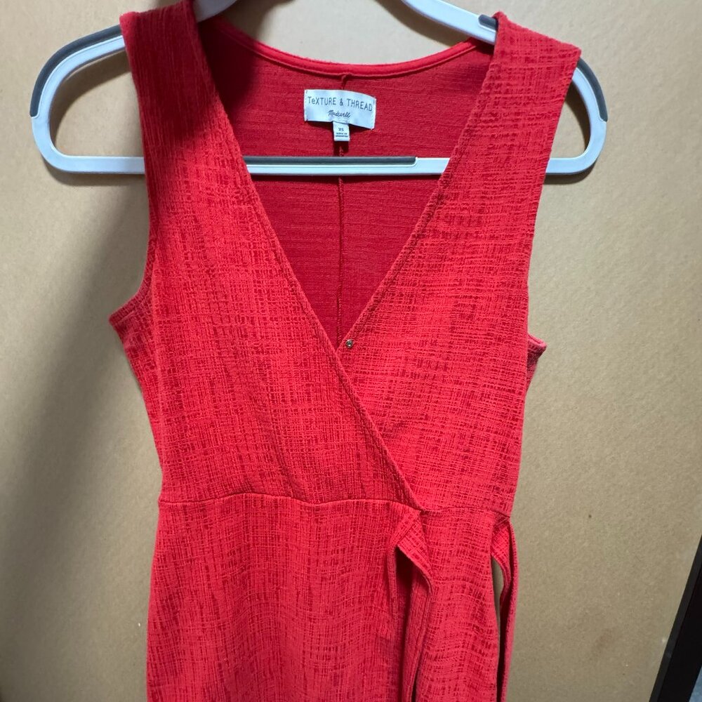 Texture and Thread (Madewell) Sleeveless Wrap Tie Dress - Size XS